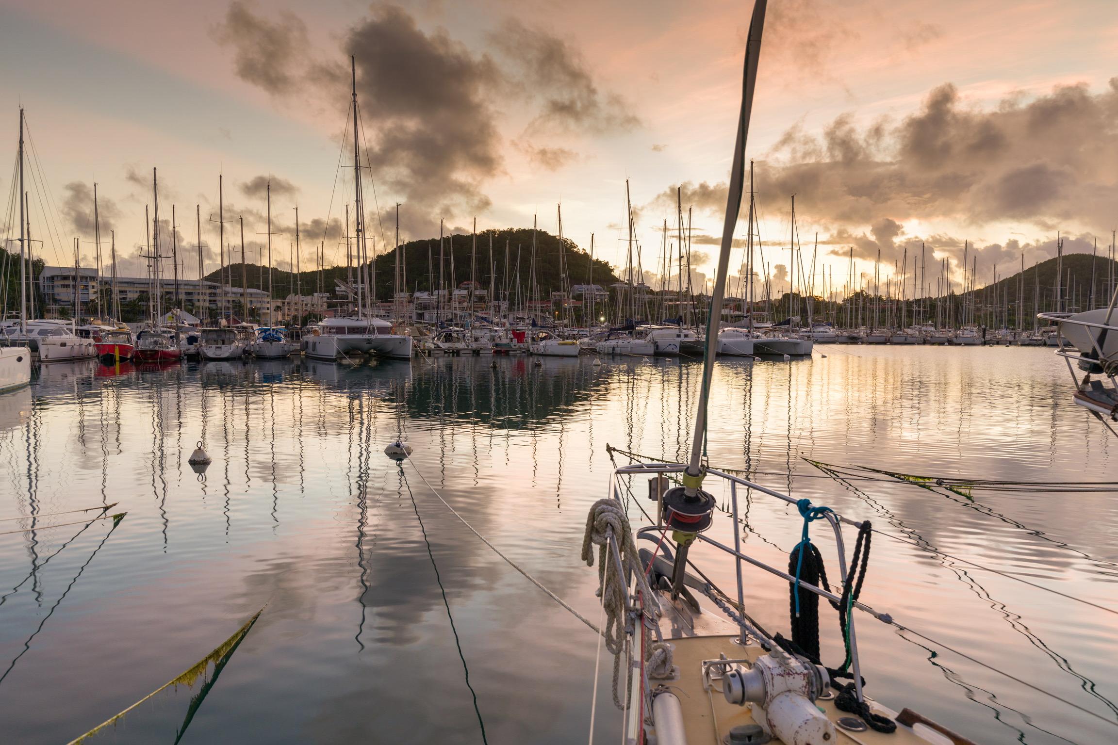 Dernière navigation vers la Martinique, retour à la marina du Marin et débarquement.